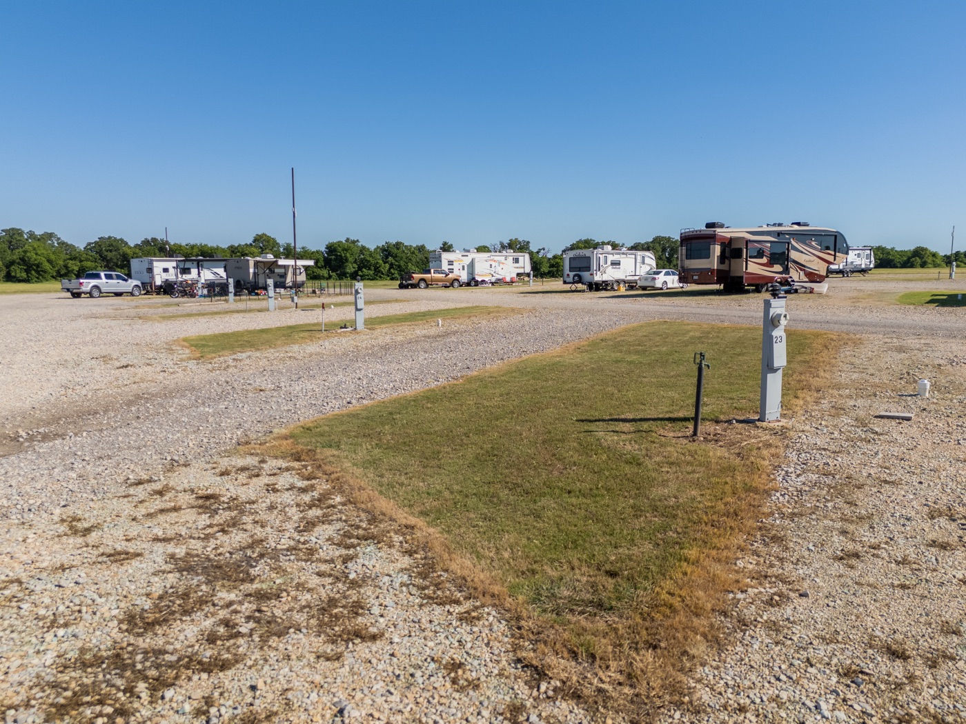 RV site at Lazy 8 RV Park